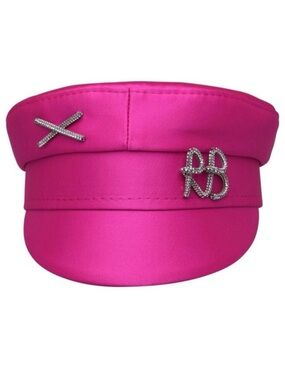 Ruslan Baginskiy Hot Pink Women's Baker Boy Cap🩷